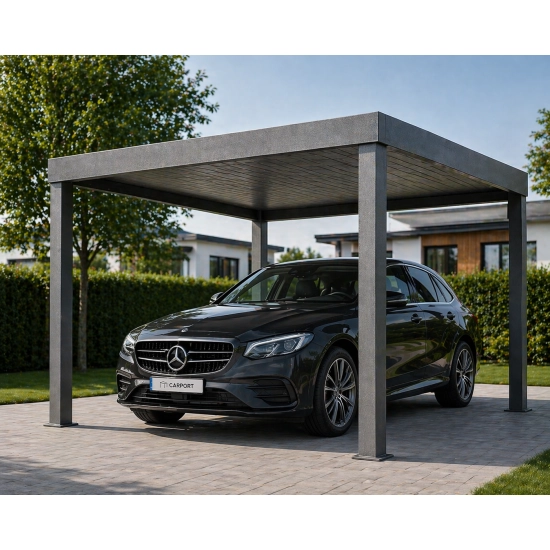 Carport wolnostojący metalic DB703 – aluminiowe zadaszenie auta